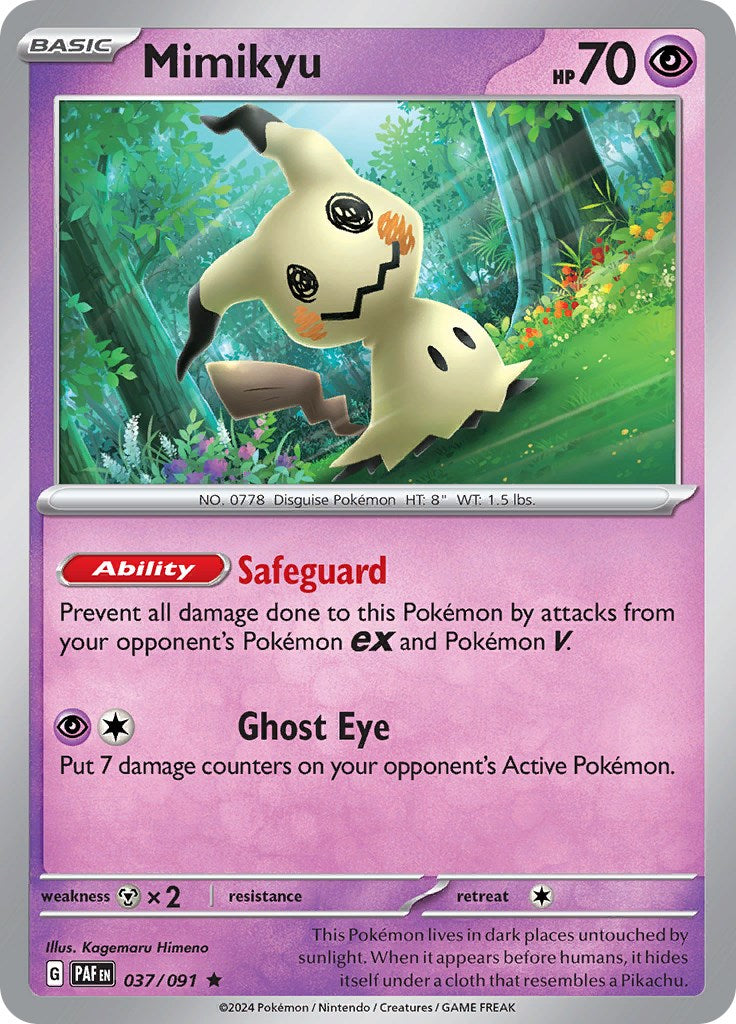 Mimikyu (037/091) [Scarlet & Violet: Paldean Fates] | Good Games Cannington