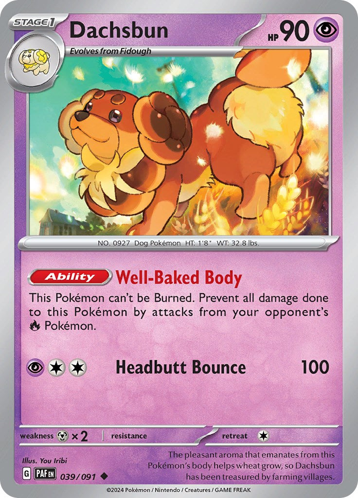Dachsbun (039/091) [Scarlet & Violet: Paldean Fates] | Good Games Cannington