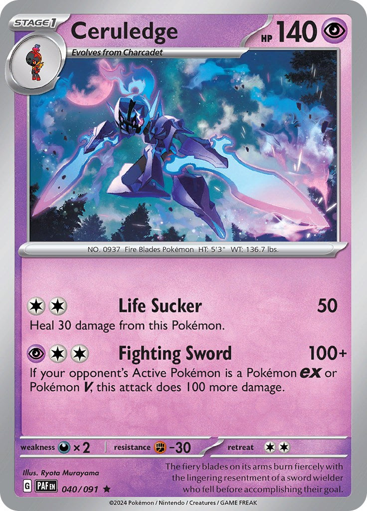 Ceruledge (040/091) [Scarlet & Violet: Paldean Fates] | Good Games Cannington