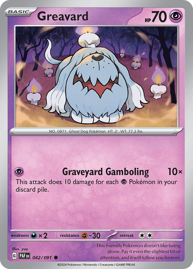Greavard (042/091) [Scarlet & Violet: Paldean Fates] | Good Games Cannington