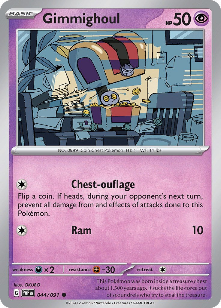 Gimmighoul (044/091) [Scarlet & Violet: Paldean Fates] | Good Games Cannington