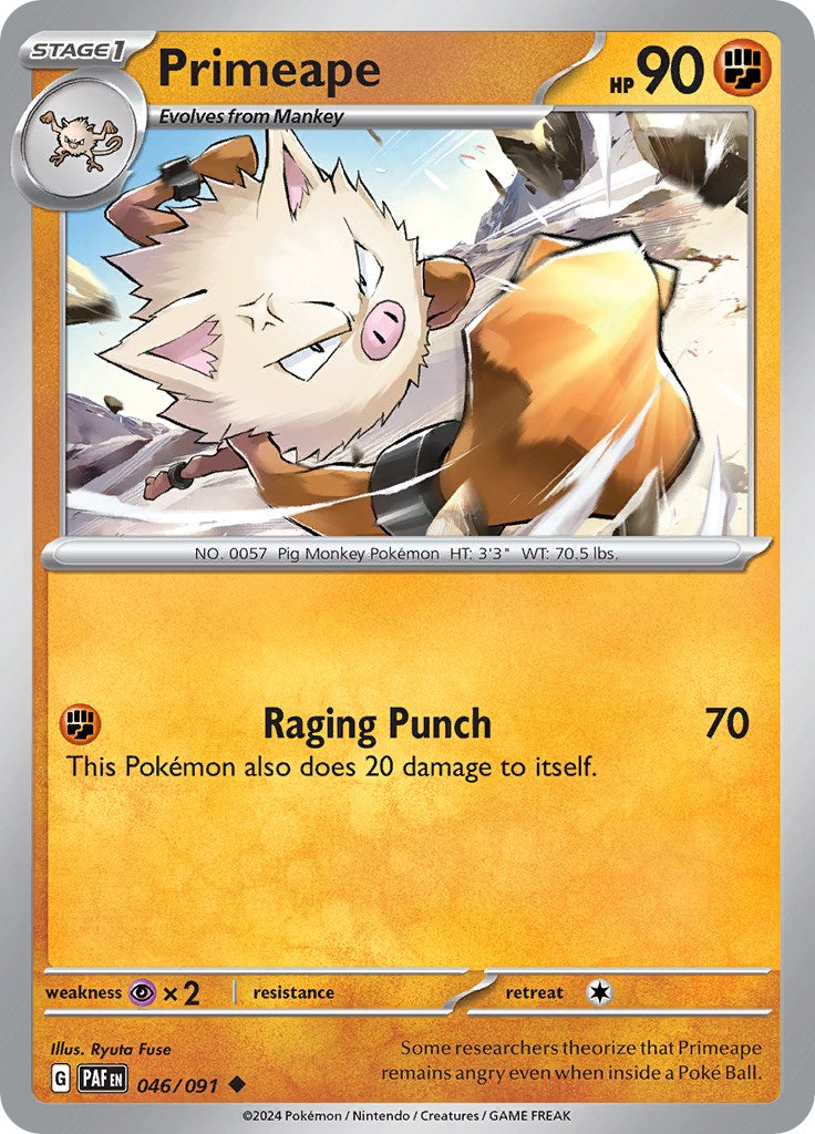 Primeape (046/091) [Scarlet & Violet: Paldean Fates] | Good Games Cannington