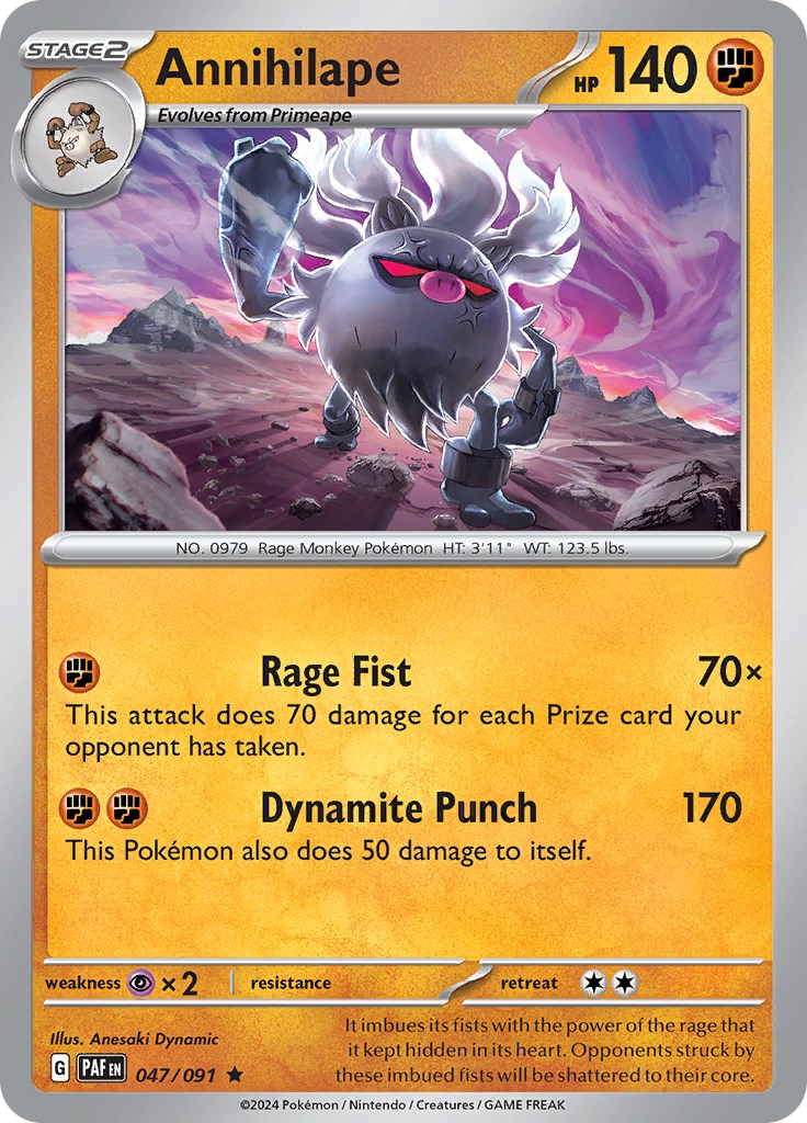 Annihilape (047/091) [Scarlet & Violet: Paldean Fates] | Good Games Cannington