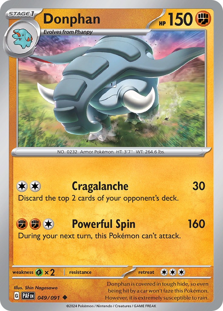 Donphan (049/091) [Scarlet & Violet: Paldean Fates] | Good Games Cannington