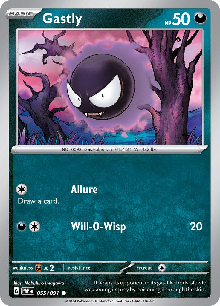 Gastly (055/091) [Scarlet & Violet: Paldean Fates] | Good Games Cannington
