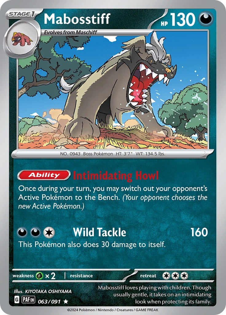 Mabosstiff (063/091) [Scarlet & Violet: Paldean Fates] | Good Games Cannington