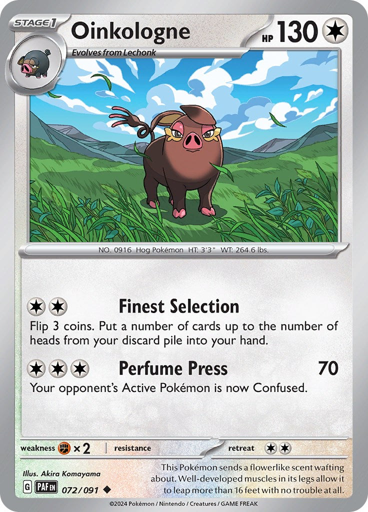 Oinkologne (072/091) [Scarlet & Violet: Paldean Fates] | Good Games Cannington
