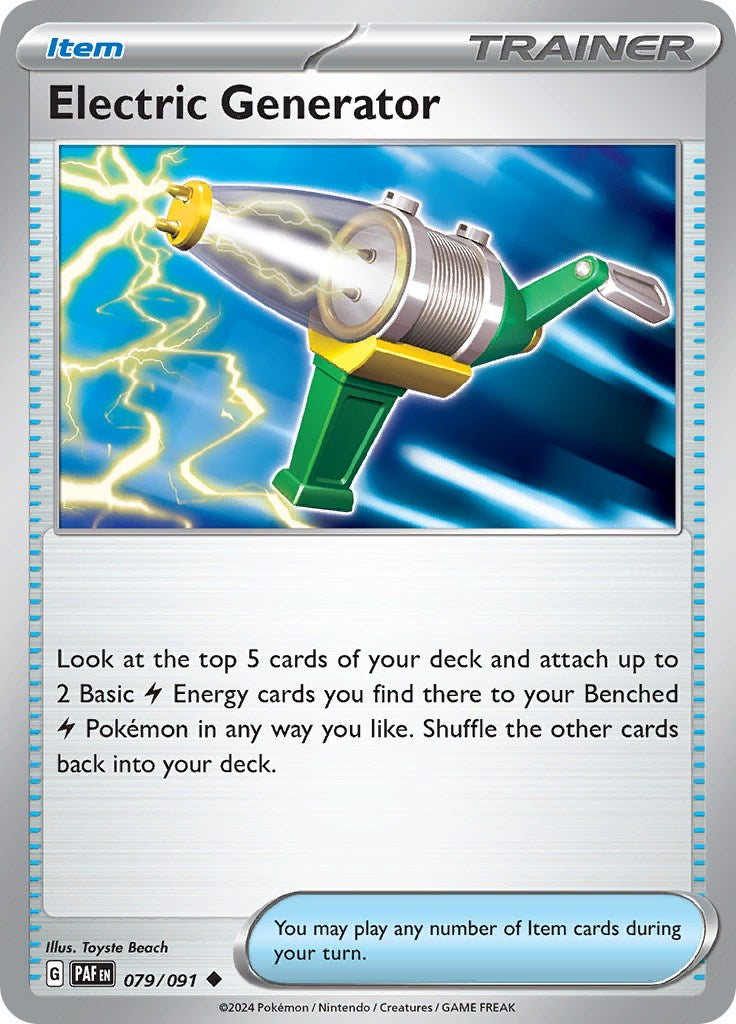 Electric Generator (079/091) [Scarlet & Violet: Paldean Fates] | Good Games Cannington