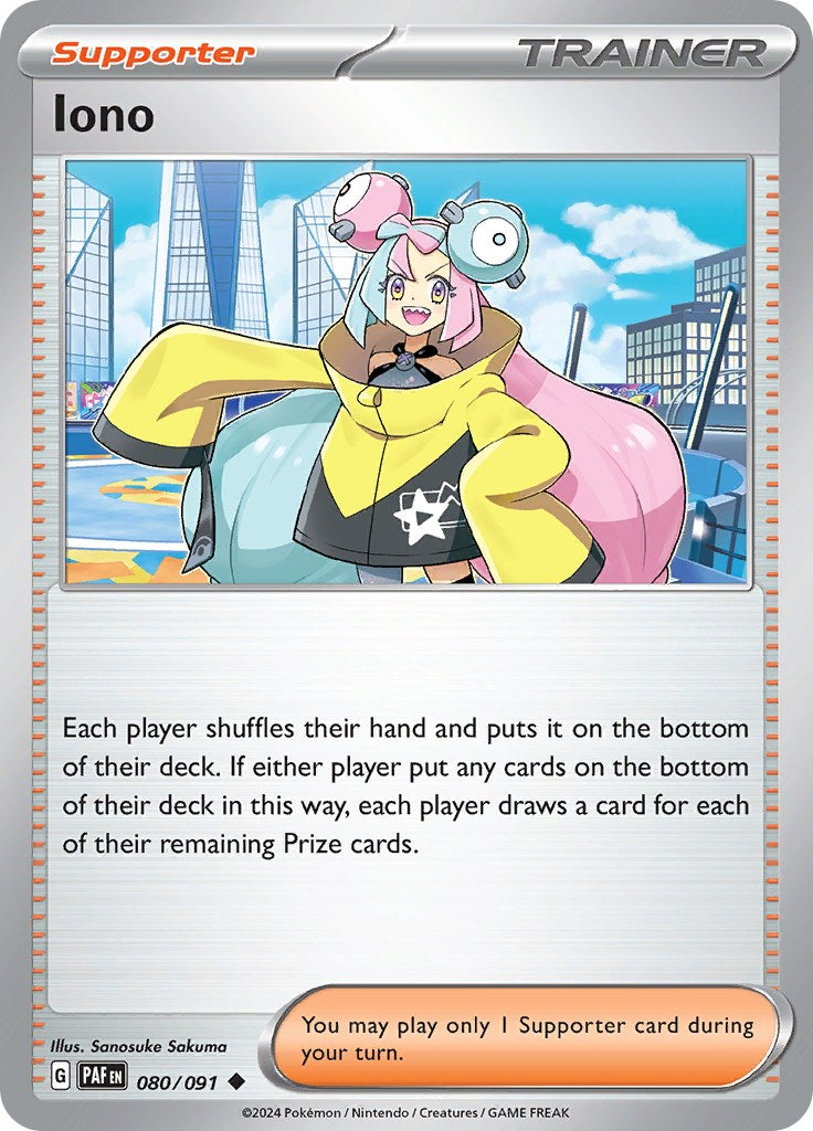 Iono (080/091) [Scarlet & Violet: Paldean Fates] | Good Games Cannington