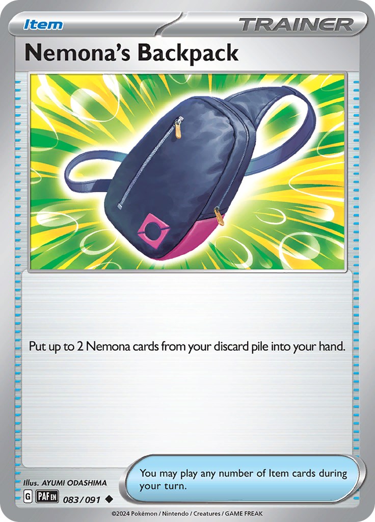 Nemona's Backpack (083/091) [Scarlet & Violet: Paldean Fates] | Good Games Cannington
