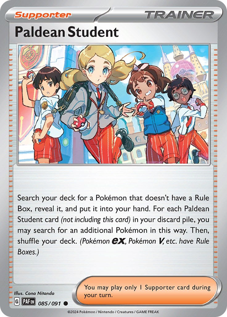 Paldean Student (085/091) [Scarlet & Violet: Paldean Fates] | Good Games Cannington