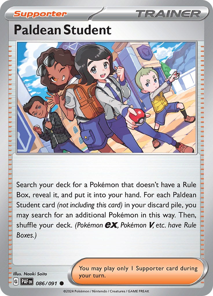 Paldean Student (086/091) [Scarlet & Violet: Paldean Fates] | Good Games Cannington
