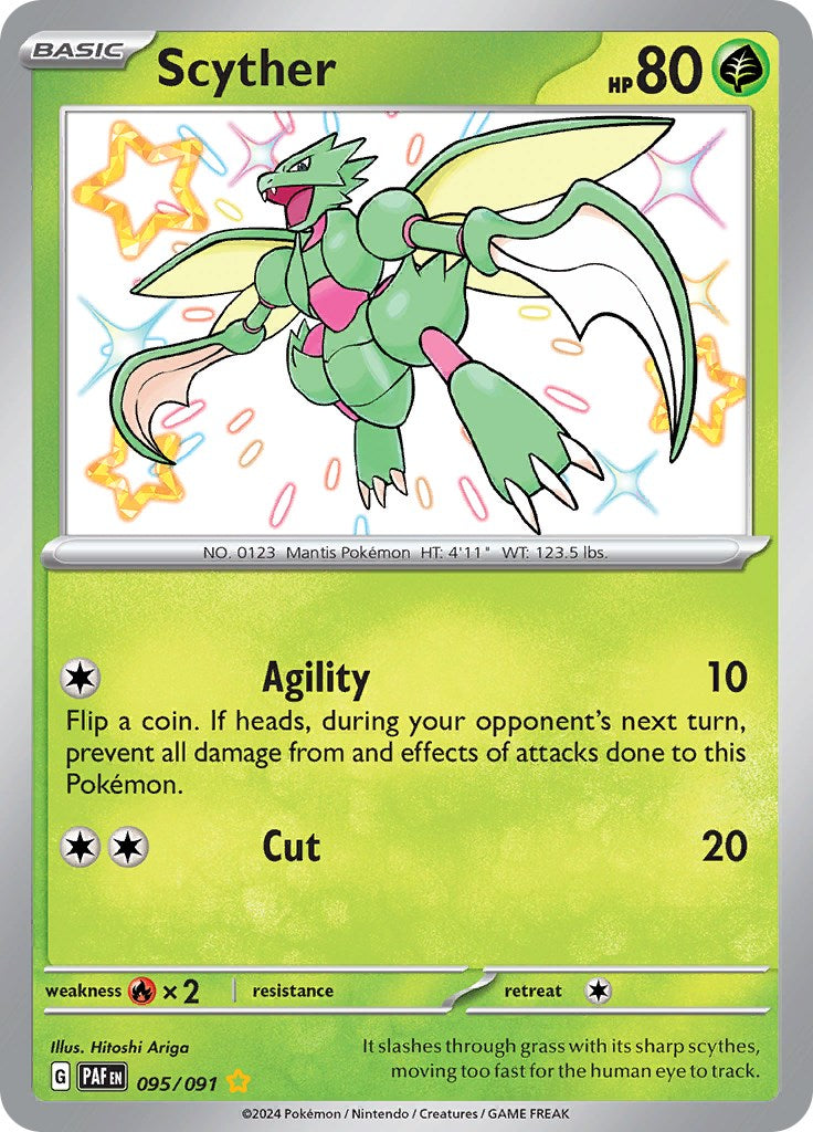 Scyther (095/091) [Scarlet & Violet: Paldean Fates] | Good Games Cannington