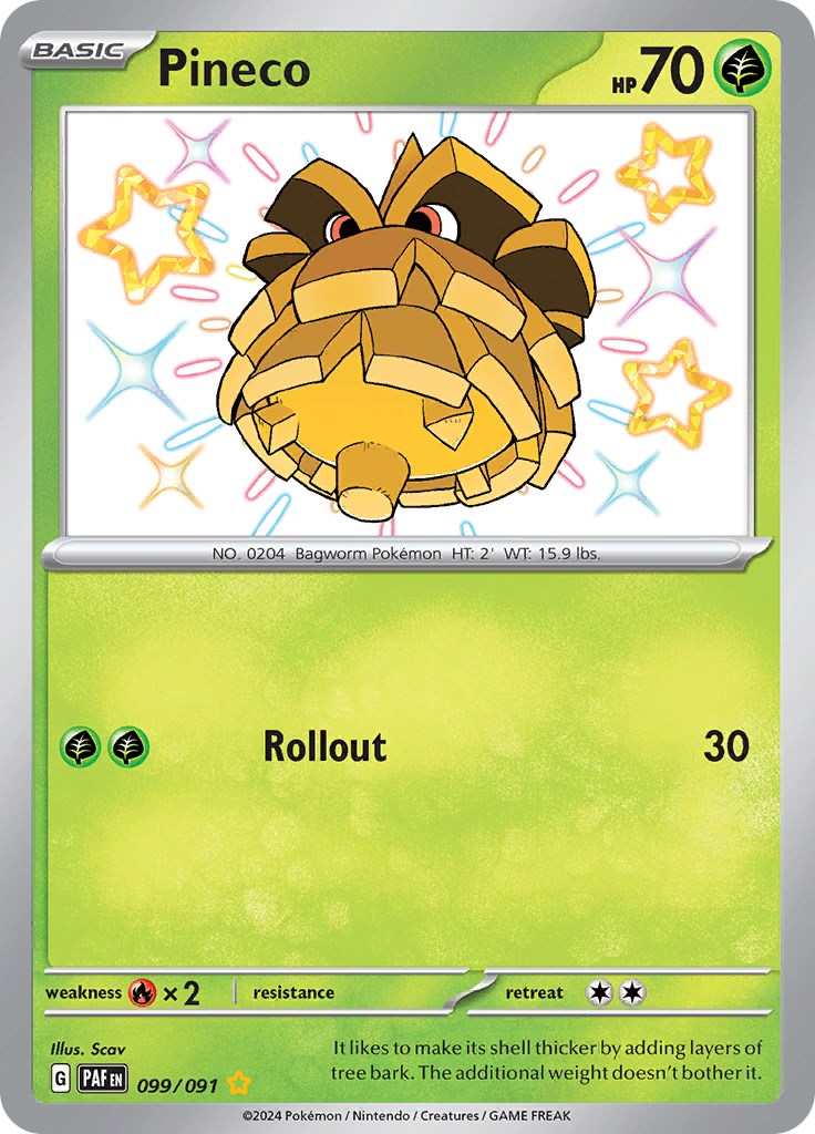 Pineco (099/091) [Scarlet & Violet: Paldean Fates] | Good Games Cannington