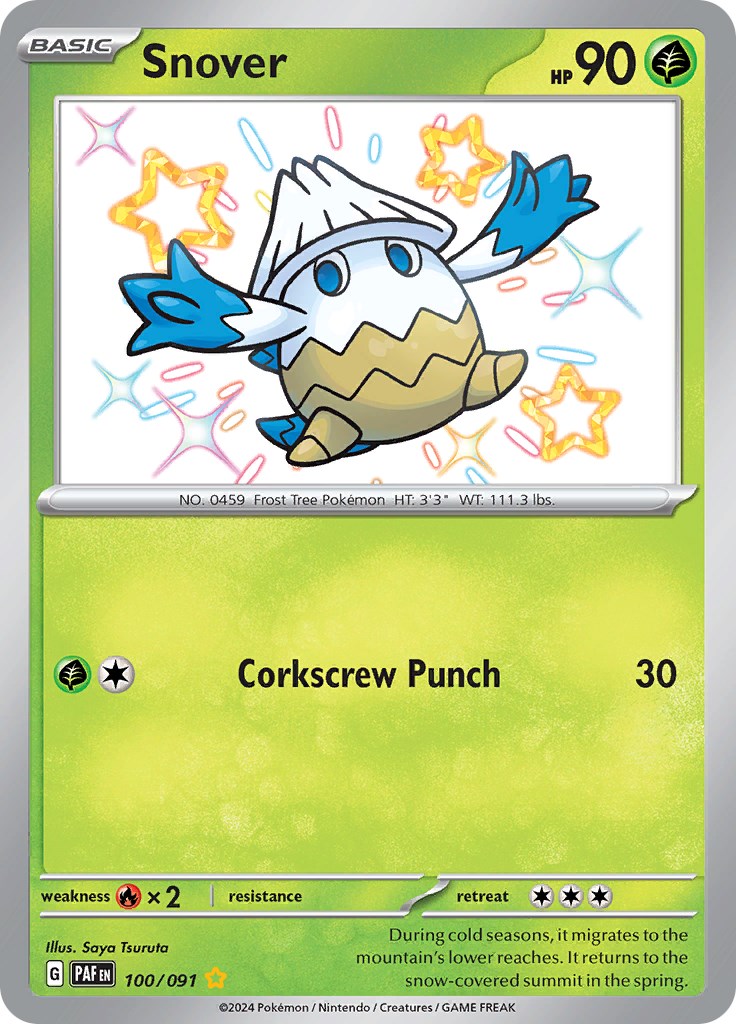 Snover (100/091) [Scarlet & Violet: Paldean Fates] | Good Games Cannington
