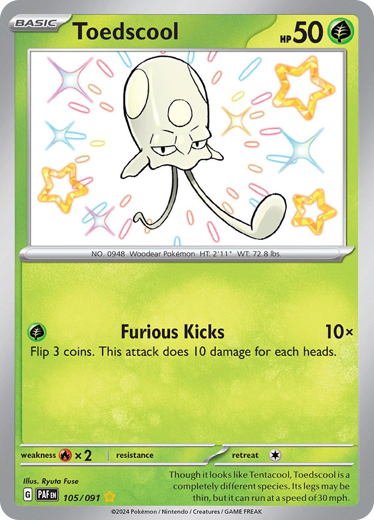 Toedscool (105/091) [Scarlet & Violet: Paldean Fates] | Good Games Cannington