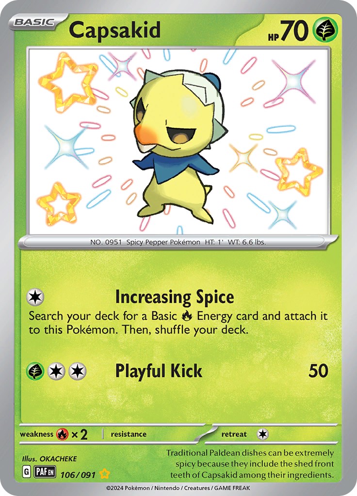 Capsakid (106/091) [Scarlet & Violet: Paldean Fates] | Good Games Cannington