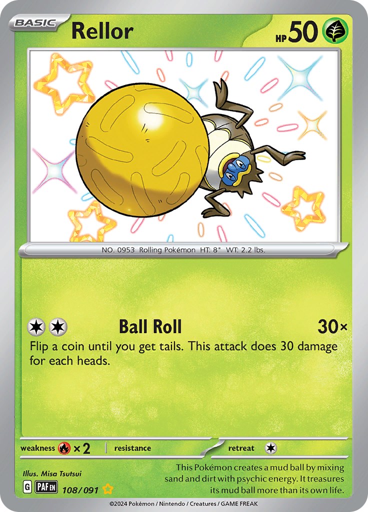 Rellor (108/091) [Scarlet & Violet: Paldean Fates] | Good Games Cannington