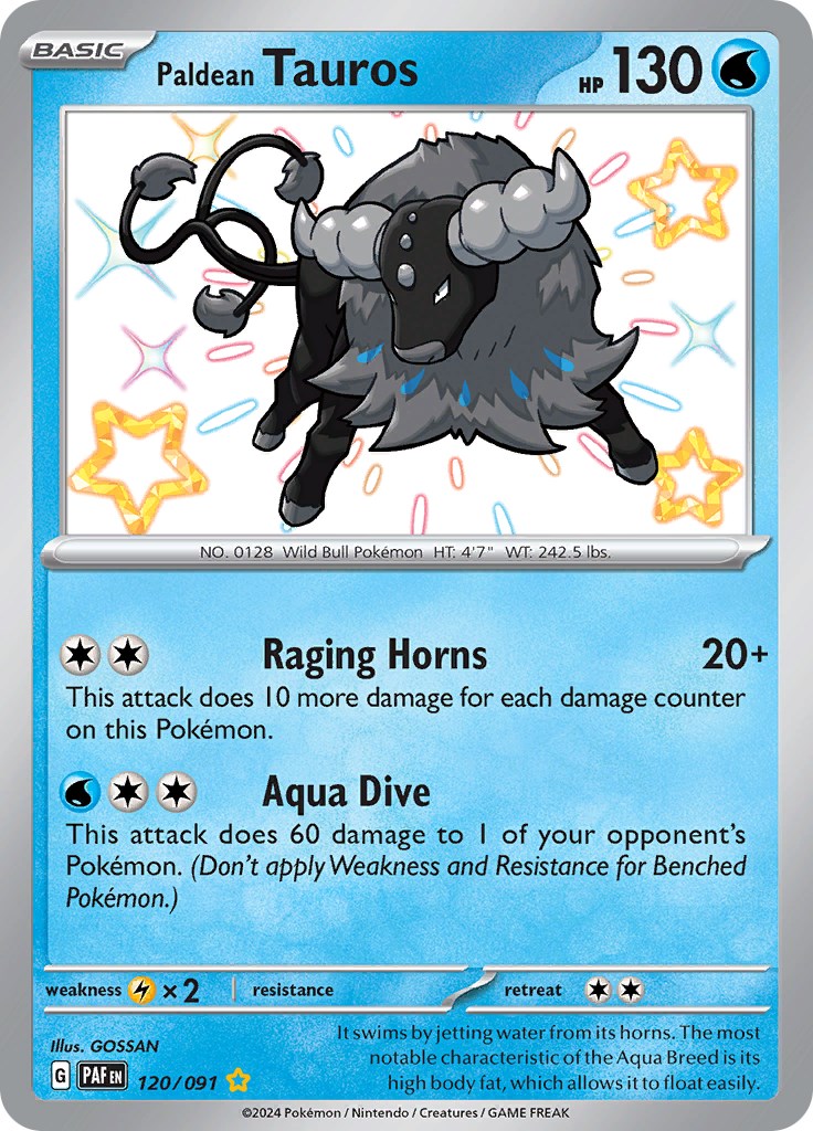 Paldean Tauros (120/091) [Scarlet & Violet: Paldean Fates] | Good Games Cannington