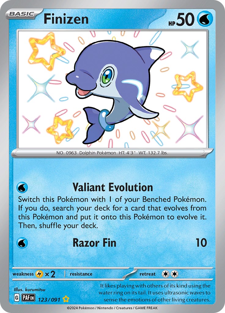 Finizen (123/091) [Scarlet & Violet: Paldean Fates] | Good Games Cannington