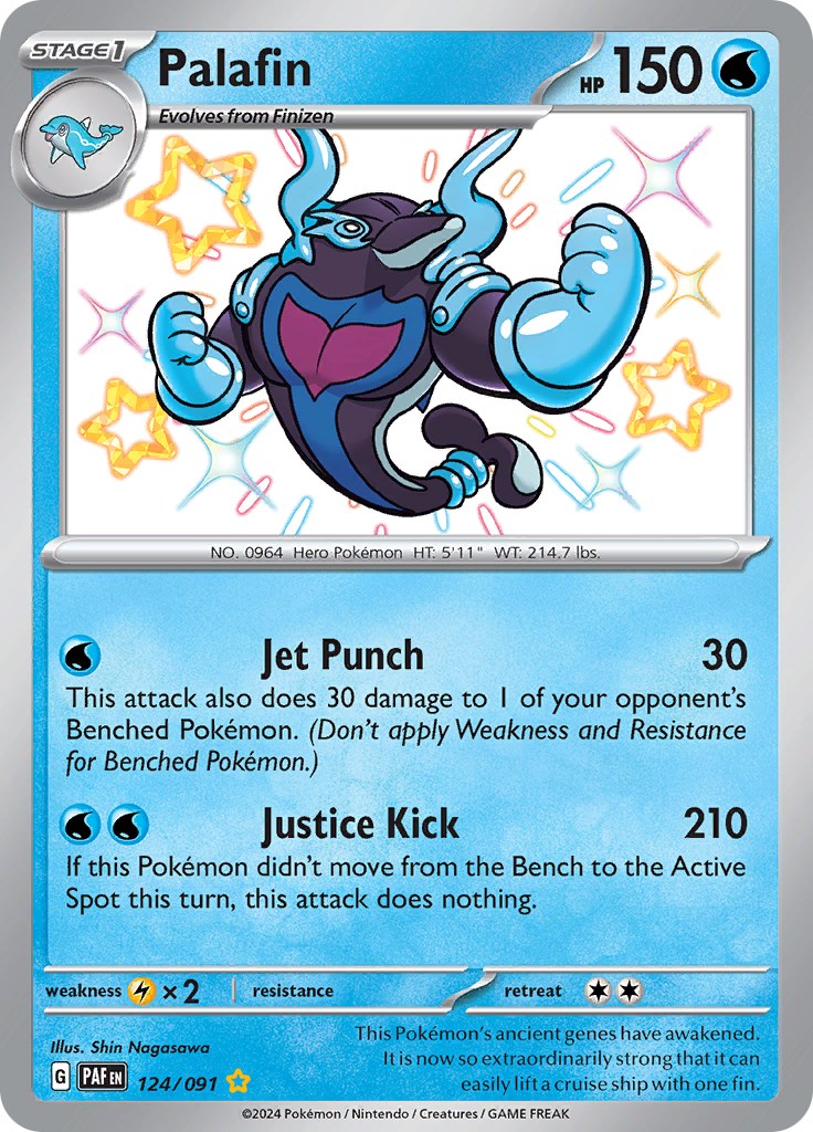 Palafin (124/091) [Scarlet & Violet: Paldean Fates] | Good Games Cannington