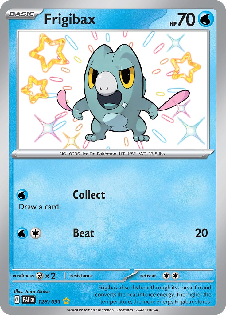 Frigibax (128/091) [Scarlet & Violet: Paldean Fates] | Good Games Cannington