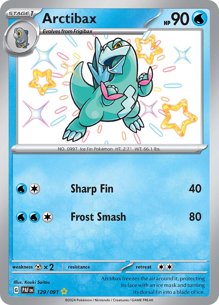 Arctibax (129/091) [Scarlet & Violet: Paldean Fates] | Good Games Cannington