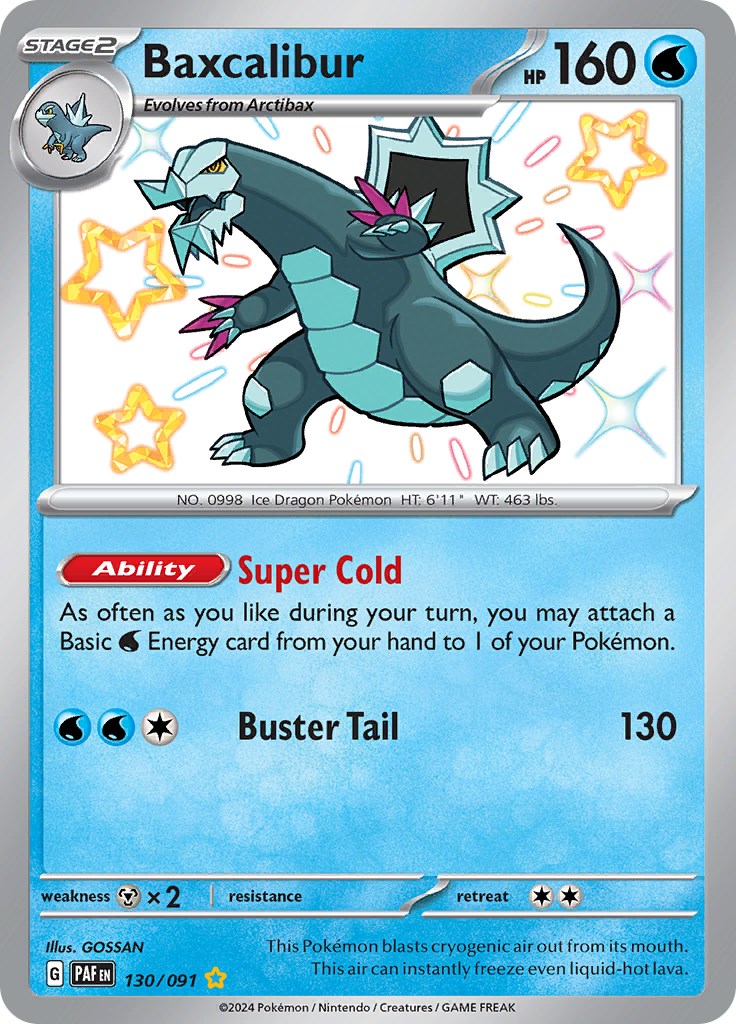 Baxcalibur (130/091) [Scarlet & Violet: Paldean Fates] | Good Games Cannington