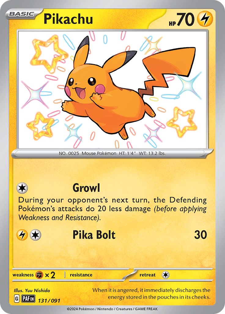 Pikachu (131/091) [Scarlet & Violet: Paldean Fates] | Good Games Cannington