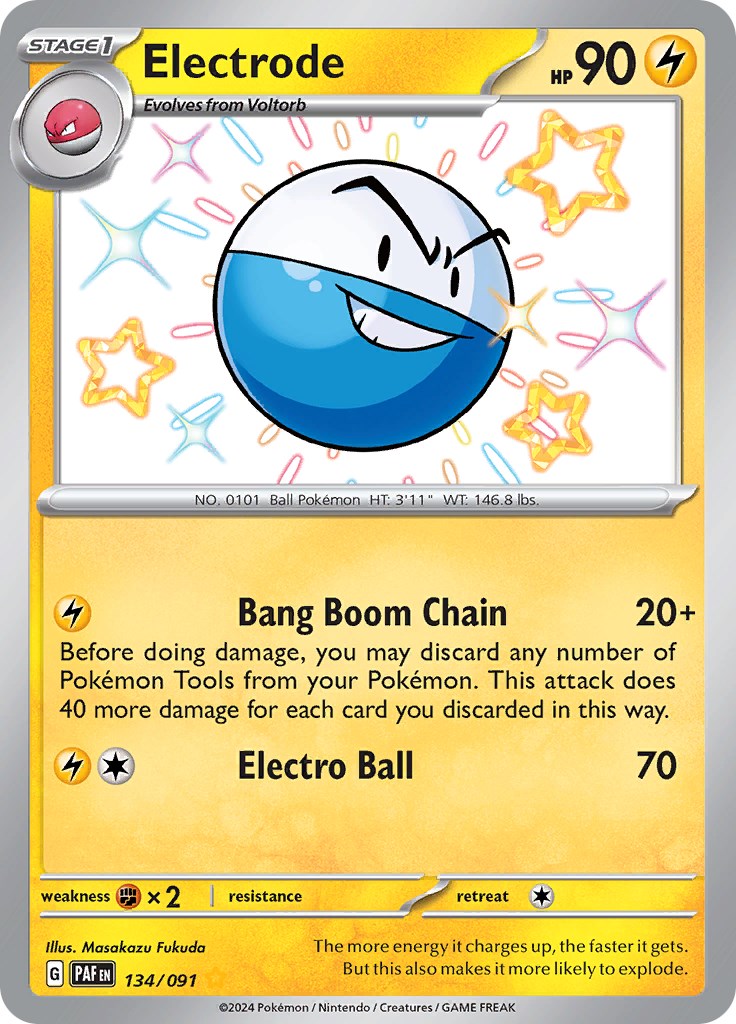 Electrode (134/091) [Scarlet & Violet: Paldean Fates] | Good Games Cannington