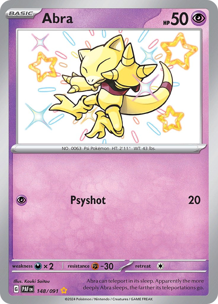 Abra (148/091) [Scarlet & Violet: Paldean Fates] | Good Games Cannington