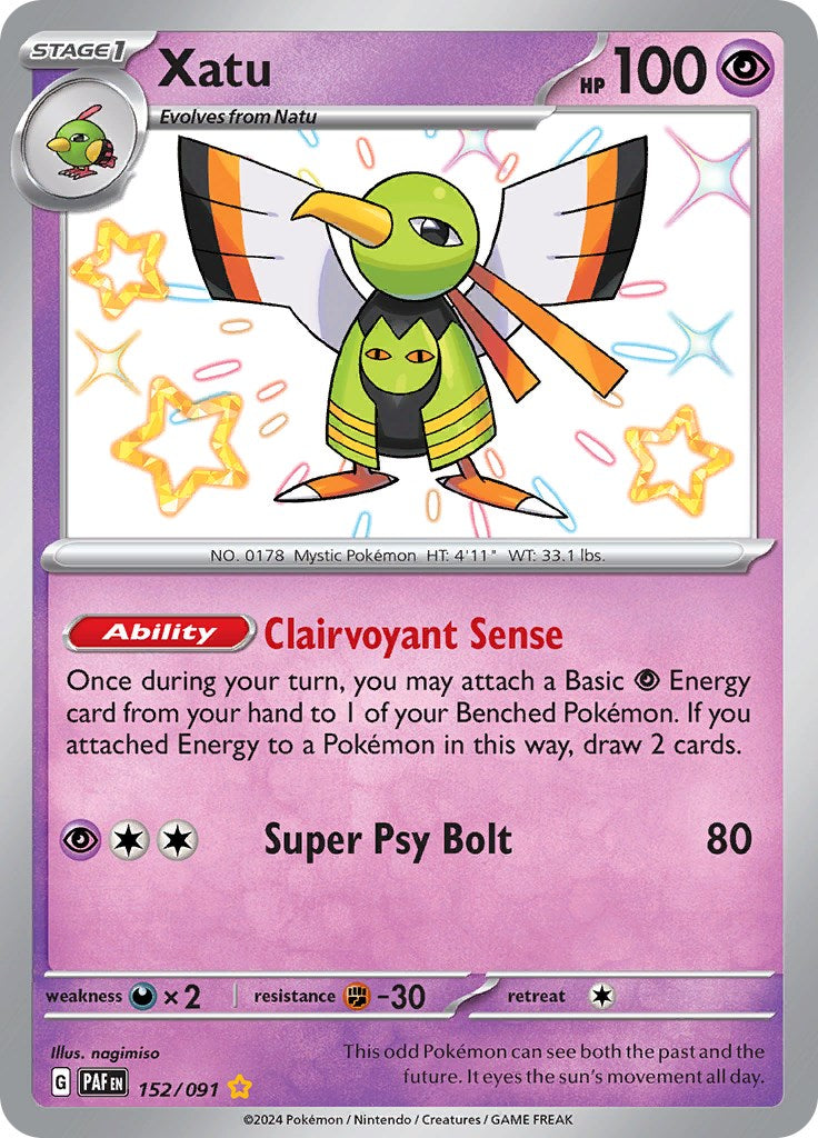 Xatu (152/091) [Scarlet & Violet: Paldean Fates] | Good Games Cannington