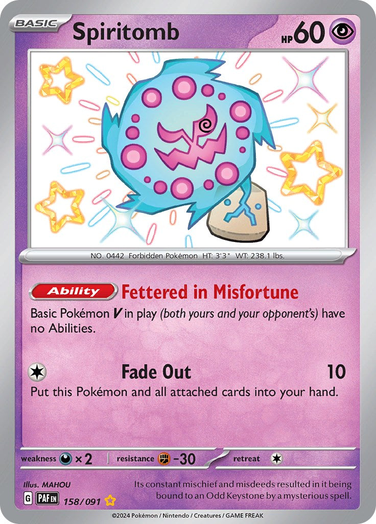Spiritomb (158/091) [Scarlet & Violet: Paldean Fates] | Good Games Cannington