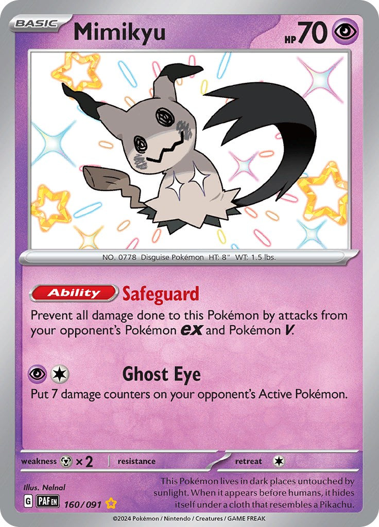 Mimikyu -160/091 [Scarlet & Violet: Paldean Fates] | Good Games Cannington