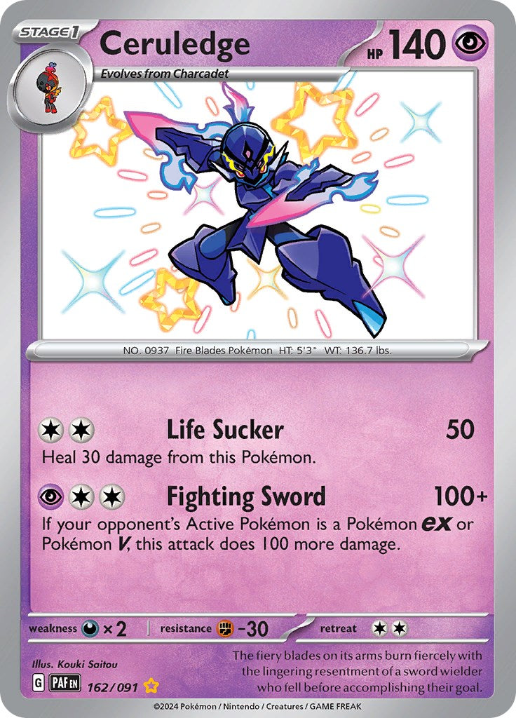 Ceruledge (162/091) [Scarlet & Violet: Paldean Fates] | Good Games Cannington