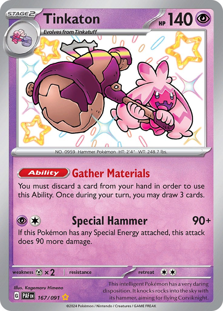 Tinkaton (167/091) [Scarlet & Violet: Paldean Fates] | Good Games Cannington