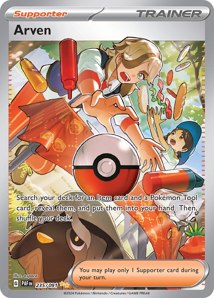 Arven (235/091) [Scarlet & Violet: Paldean Fates] | Good Games Cannington