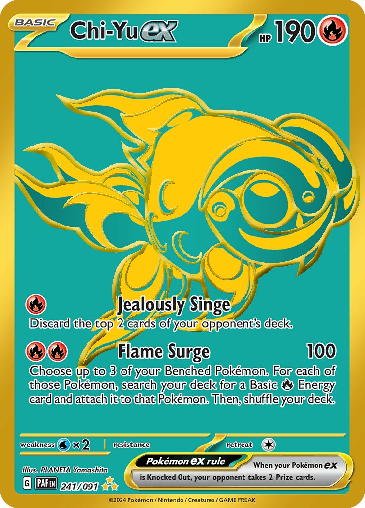 Chi-Yu ex (241/091) [Scarlet & Violet: Paldean Fates] | Good Games Cannington
