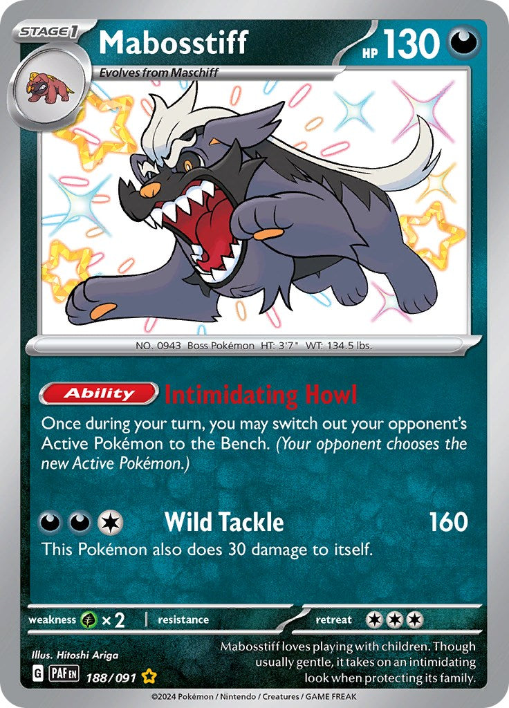 Mabosstiff (188/091) [Scarlet & Violet: Paldean Fates] | Good Games Cannington