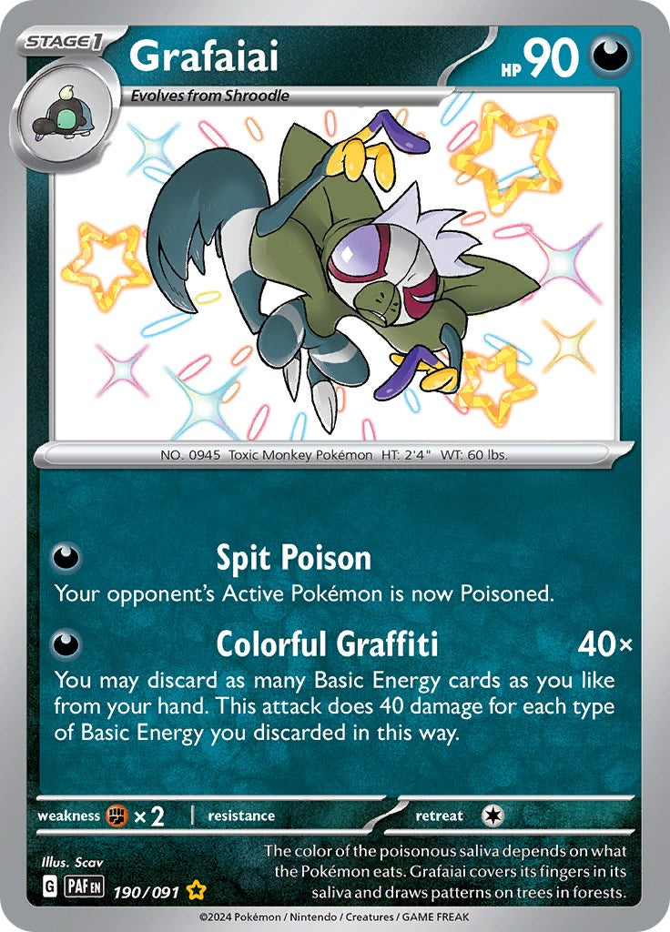 Grafaiai (190/091) [Scarlet & Violet: Paldean Fates] | Good Games Cannington