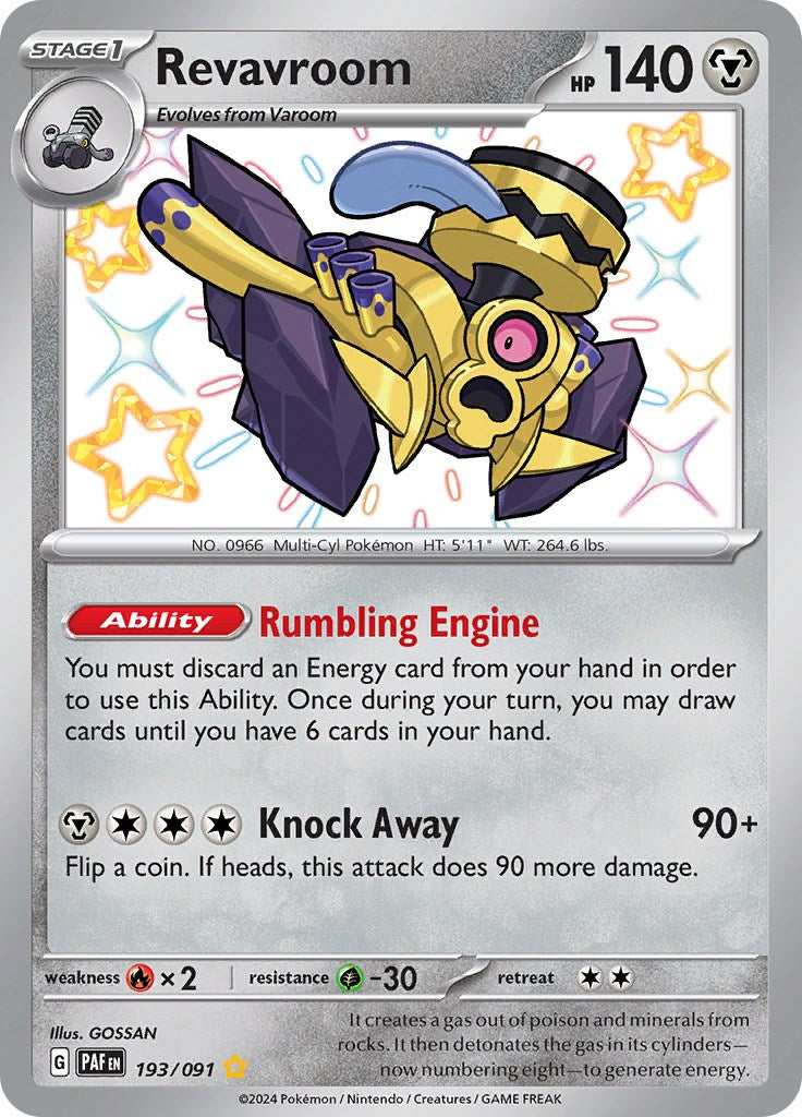 Revavroom (193/091) [Scarlet & Violet: Paldean Fates] | Good Games Cannington