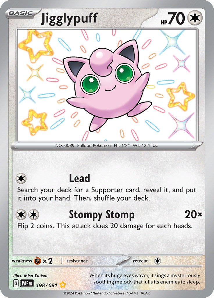 Jigglypuff (198/091) [Scarlet & Violet: Paldean Fates] | Good Games Cannington