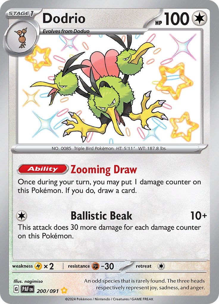 Dodrio (200/091) [Scarlet & Violet: Paldean Fates] | Good Games Cannington