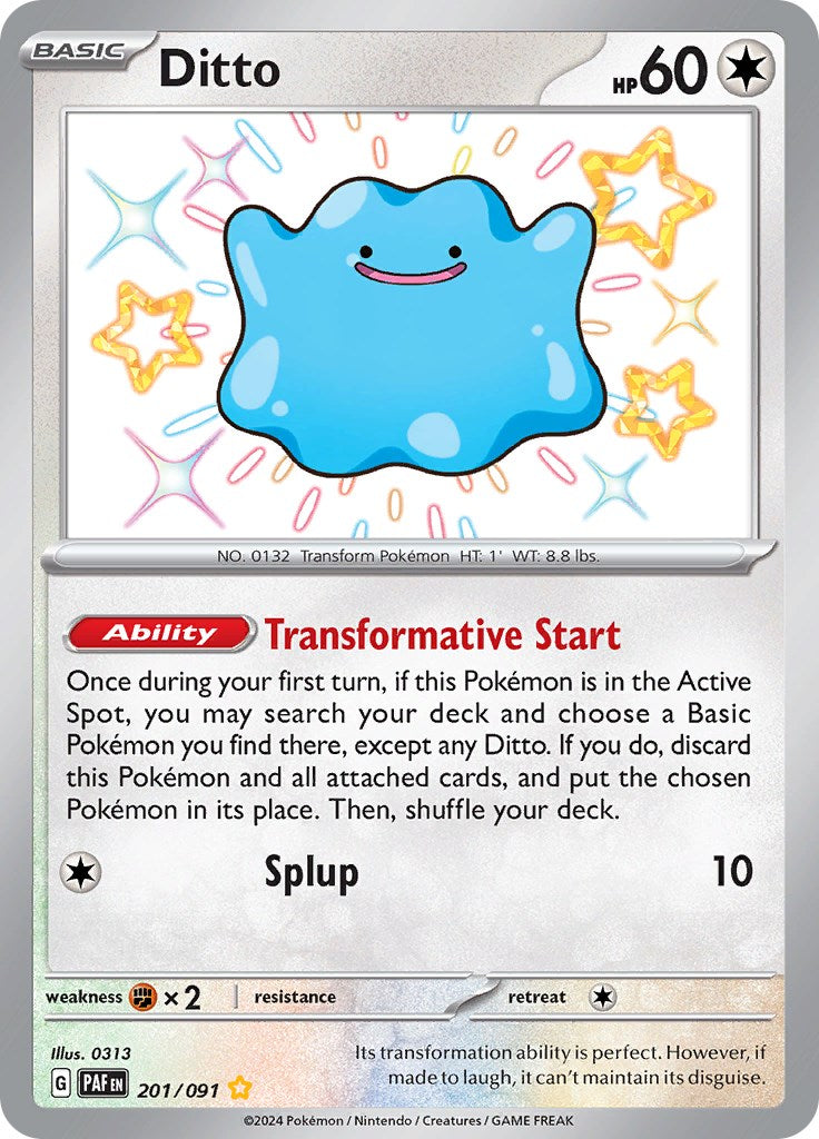 Ditto (201/091) [Scarlet & Violet: Paldean Fates] | Good Games Cannington