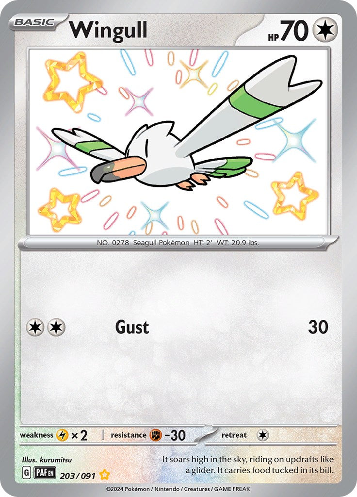 Wingull (203/091) [Scarlet & Violet: Paldean Fates] | Good Games Cannington