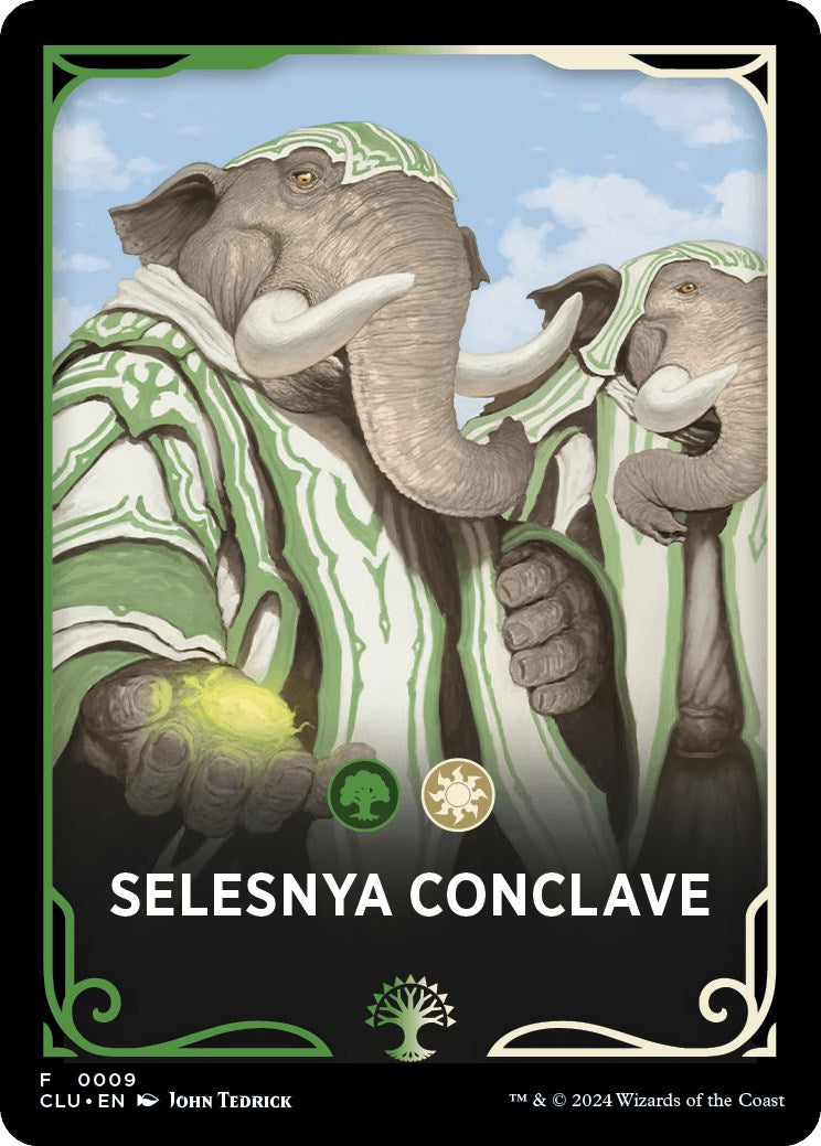Selesnya Conclave Theme Card [Ravnica: Clue Edition Tokens] | Good Games Cannington