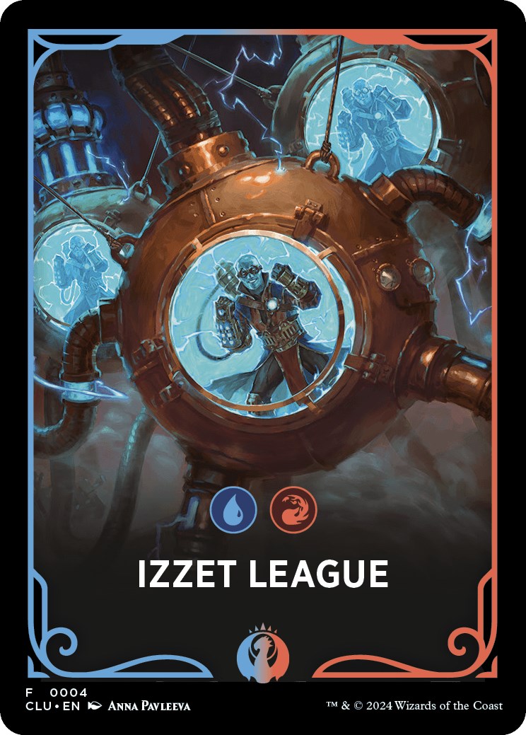 Izzet League Theme Card [Ravnica: Clue Edition Tokens] | Good Games Cannington