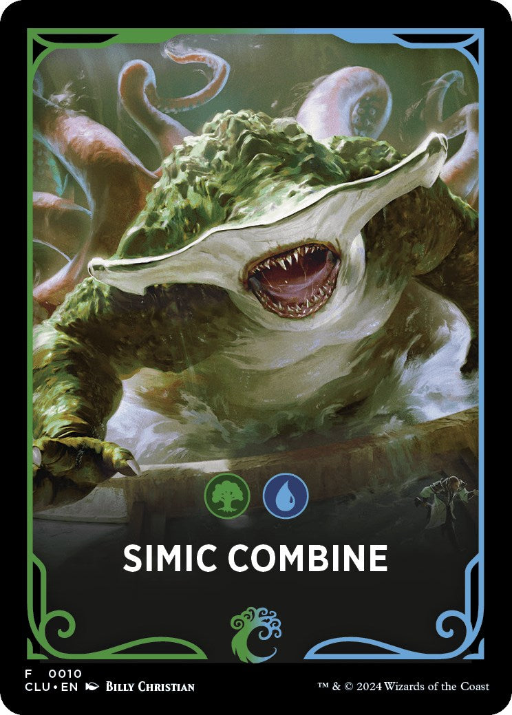 Simic Combine Theme Card [Ravnica: Clue Edition Tokens] | Good Games Cannington
