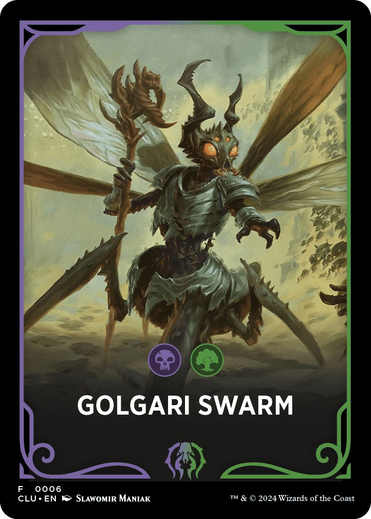 Golgari Swarm Theme Card [Ravnica: Clue Edition Tokens] | Good Games Cannington
