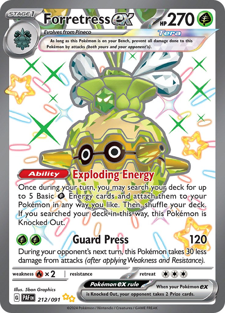Forretress ex (212/091) [Scarlet & Violet: Paldean Fates] | Good Games Cannington